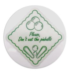 Don't Eat the Pinballs Drink Coaster